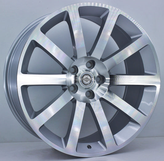 R1 Wheels 20 inç 5*115 ET26 Metalik Gri Jant Takımı (J-725) - KolayOto