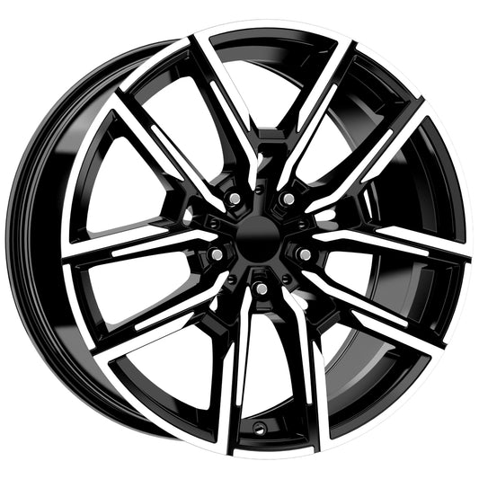 R1 Wheels 18 inç 5*120 ET30 Parlak Siyah Jant Takımı (J-3721)