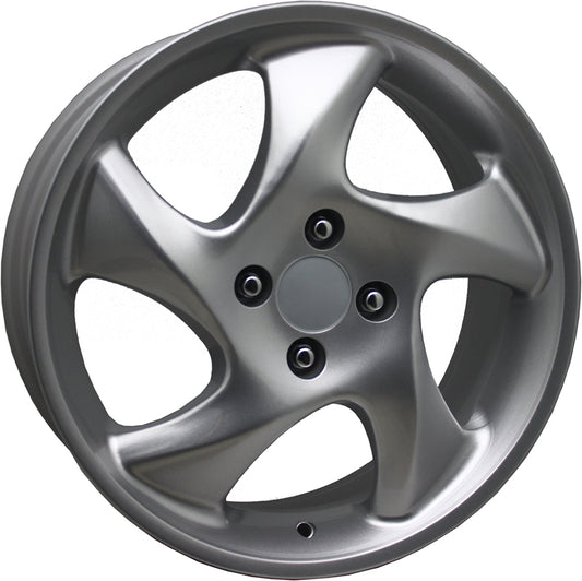 R1 Wheels 14 inç 4*100 ET35 Metalik Gri Jant Takımı (J-1549) - KolayOto