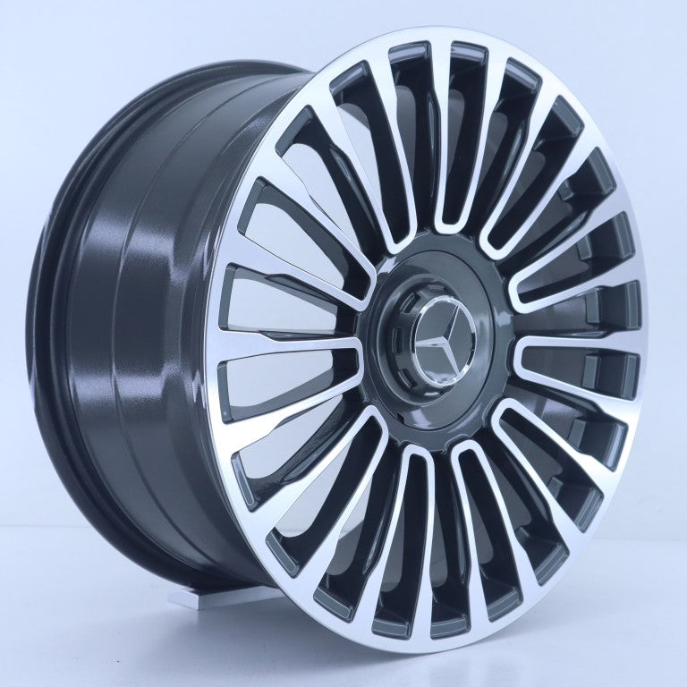 R1 Wheels 18 inç 5*112 ET38 Metalik Gri Jant Takımı (J-3631) - KolayOto