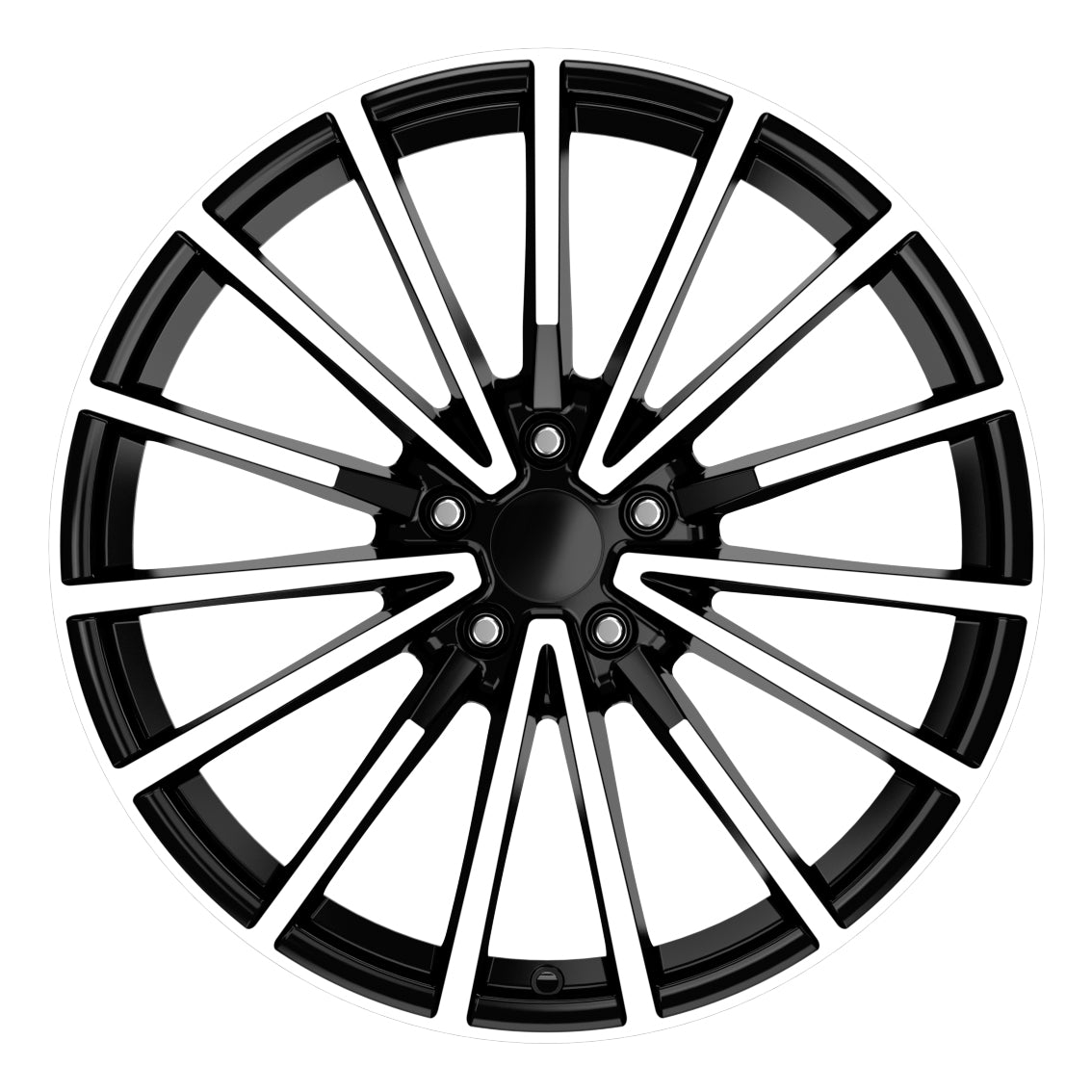 R1 Wheels 19 inç 5*112 ET29 Parlak Siyah Jant Takımı (J-877) - KolayOto