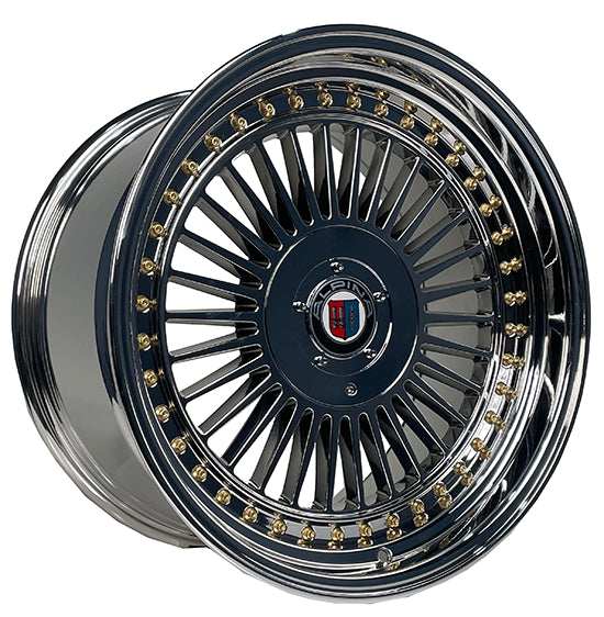 R1 Wheels 19 inç 5*112-120 ET20 Siyah-Altın Jant Takımı (J-3360) - KolayOto