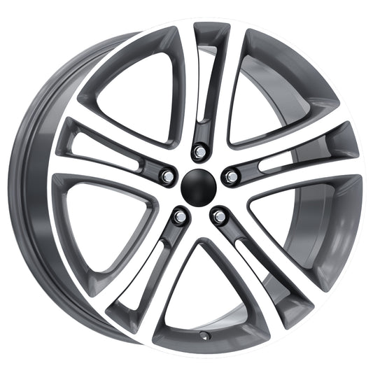 R1 Wheels 17 inç 5*108 ET35 Füme Jant Takımı (J-4287)