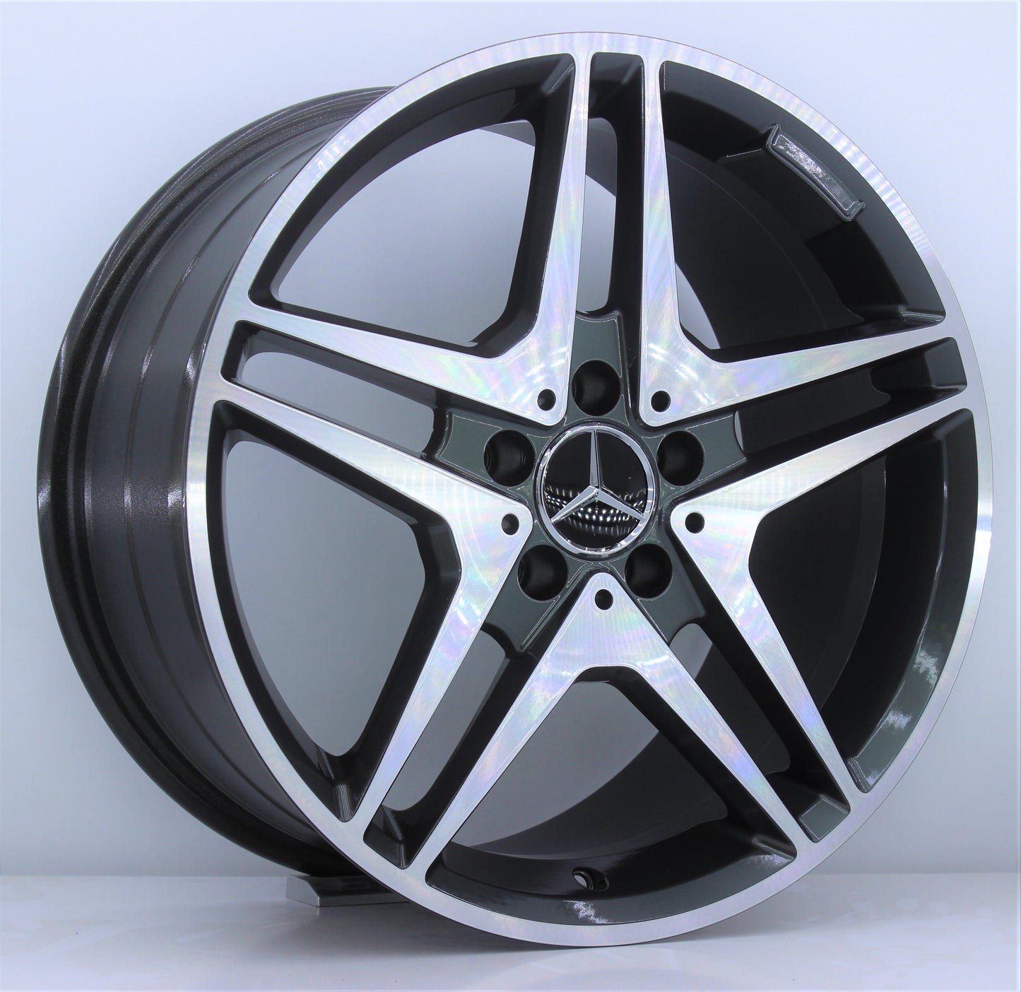 R1 Wheels 18 inç 5*112 ET48 Füme Jant Takımı (J-1350) - KolayOto