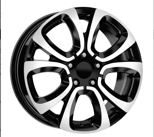 R1 Wheels 16 inç 5*98 ET39 Parlak Siyah Jant Takımı (J-290) - KolayOto