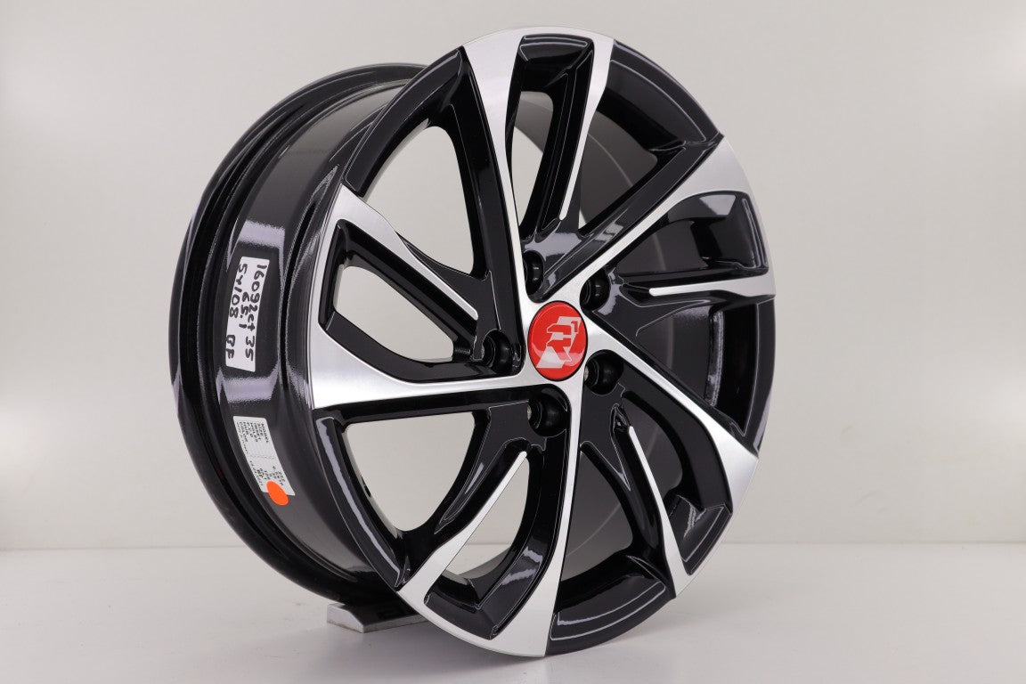 R1 Wheels 16 inç 5*108 ET35 Siyah Jant Takımı (J-1506) - KolayOto