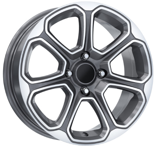 R1 Wheels 17 inç 5*108 ET40 Füme Jant Takımı (J-3238) - KolayOto