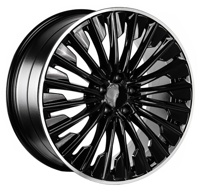 R1 Wheels 18 inç 5*112 ET43 Siyah Jant Takımı (J-3162) - KolayOto