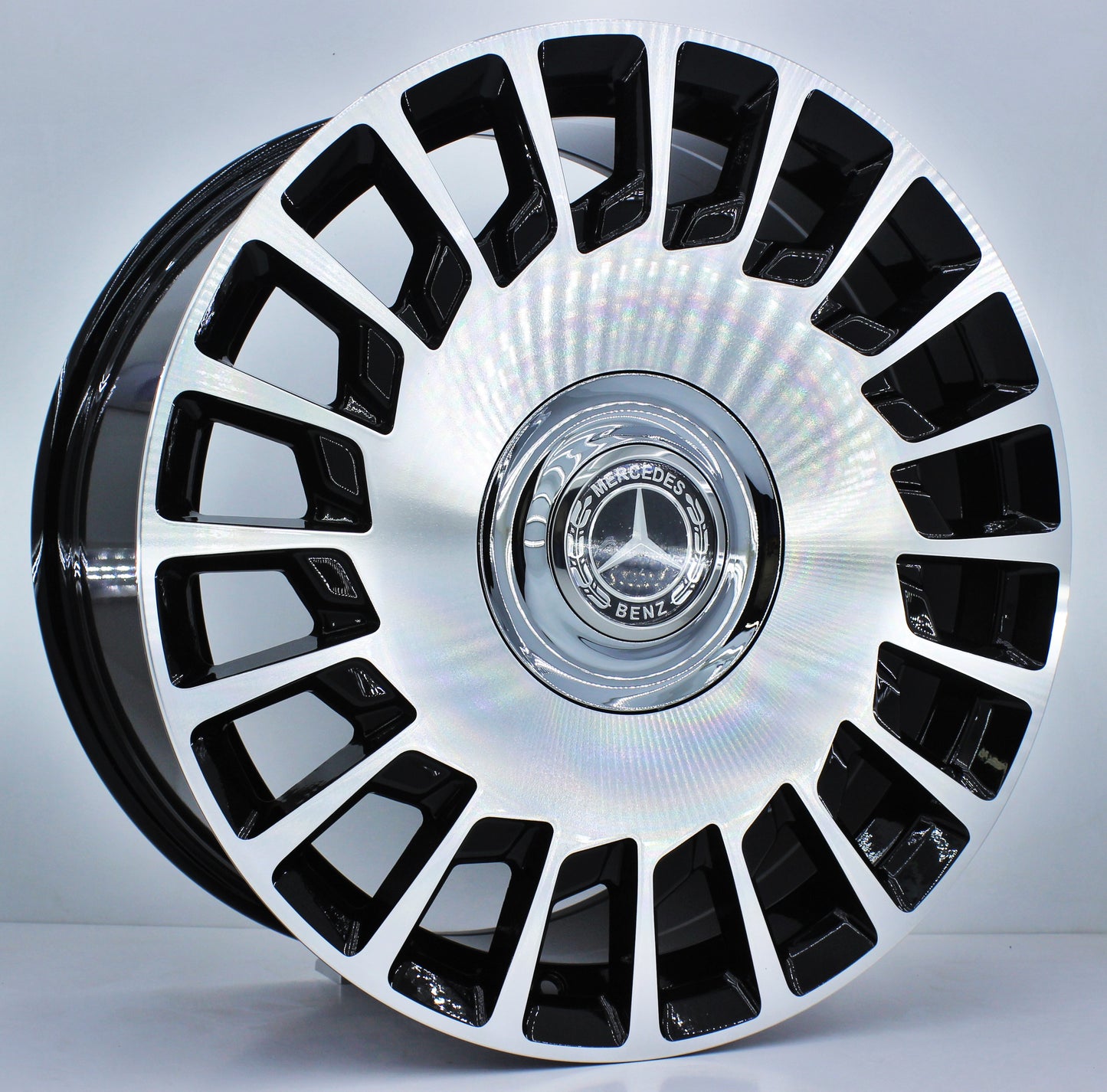 R1 Wheels 17 inç 5*112 ET35 Parlak Siyah Jant Takımı (J-492) - KolayOto