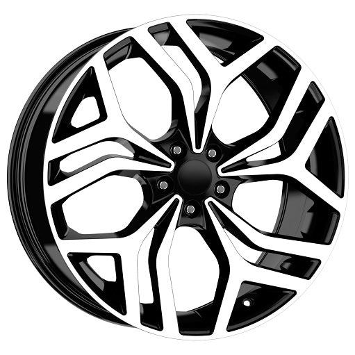 R1 Wheels 20 inç 5*108 ET45 Parlak Siyah Jant Takımı (J-883) - KolayOto