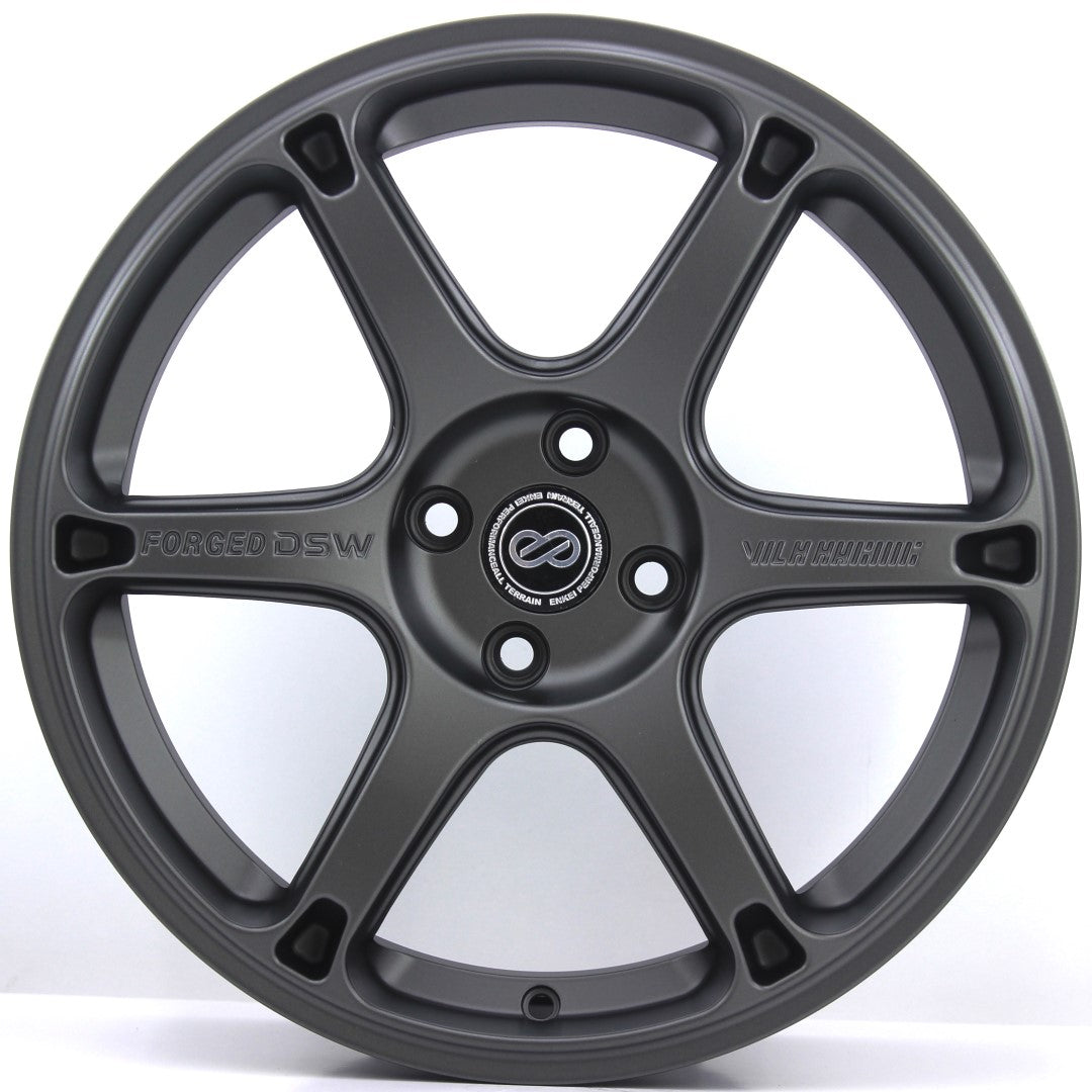 R1 Wheels 17 inç 5*100 ET35 Mat Füme Jant Takımı (J-689) - KolayOto