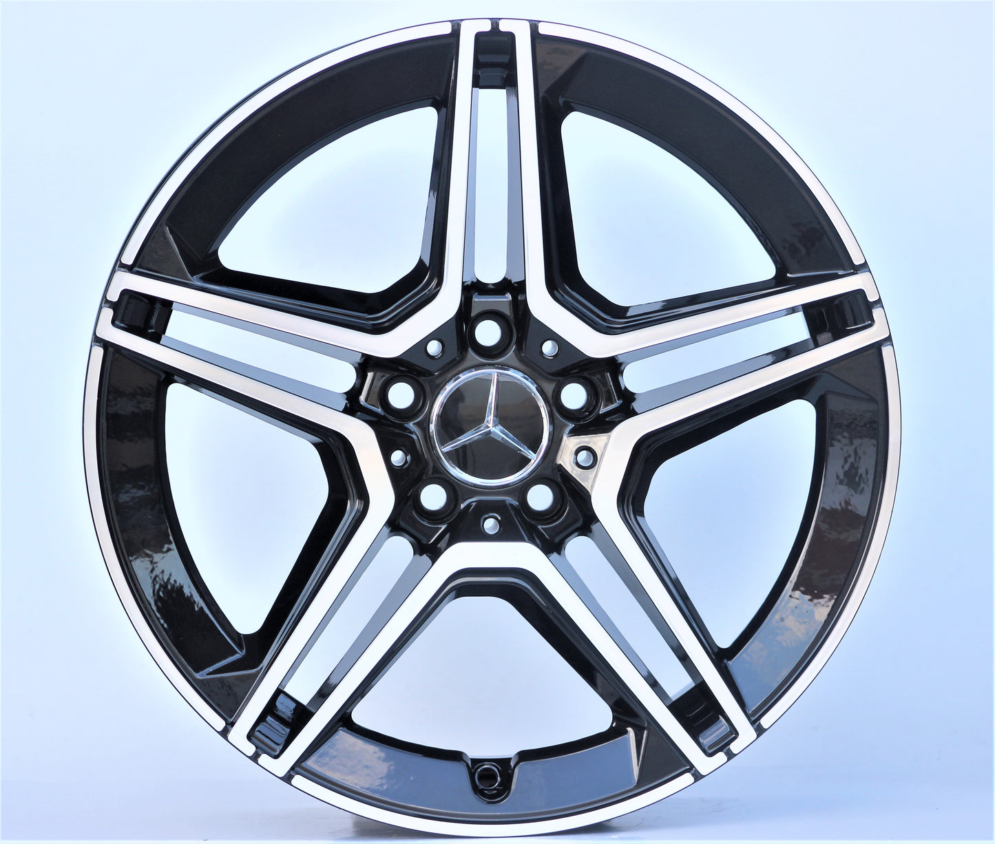 R1 Wheels 18 inç 5*112 ET48 Parlak Siyah Jant Takımı (J-1217) - KolayOto