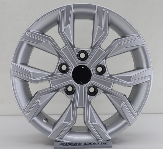 R1 Wheels 15 inç 5*114.3 ET35 Metalik Gri Jant Takımı (J-1046) - KolayOto