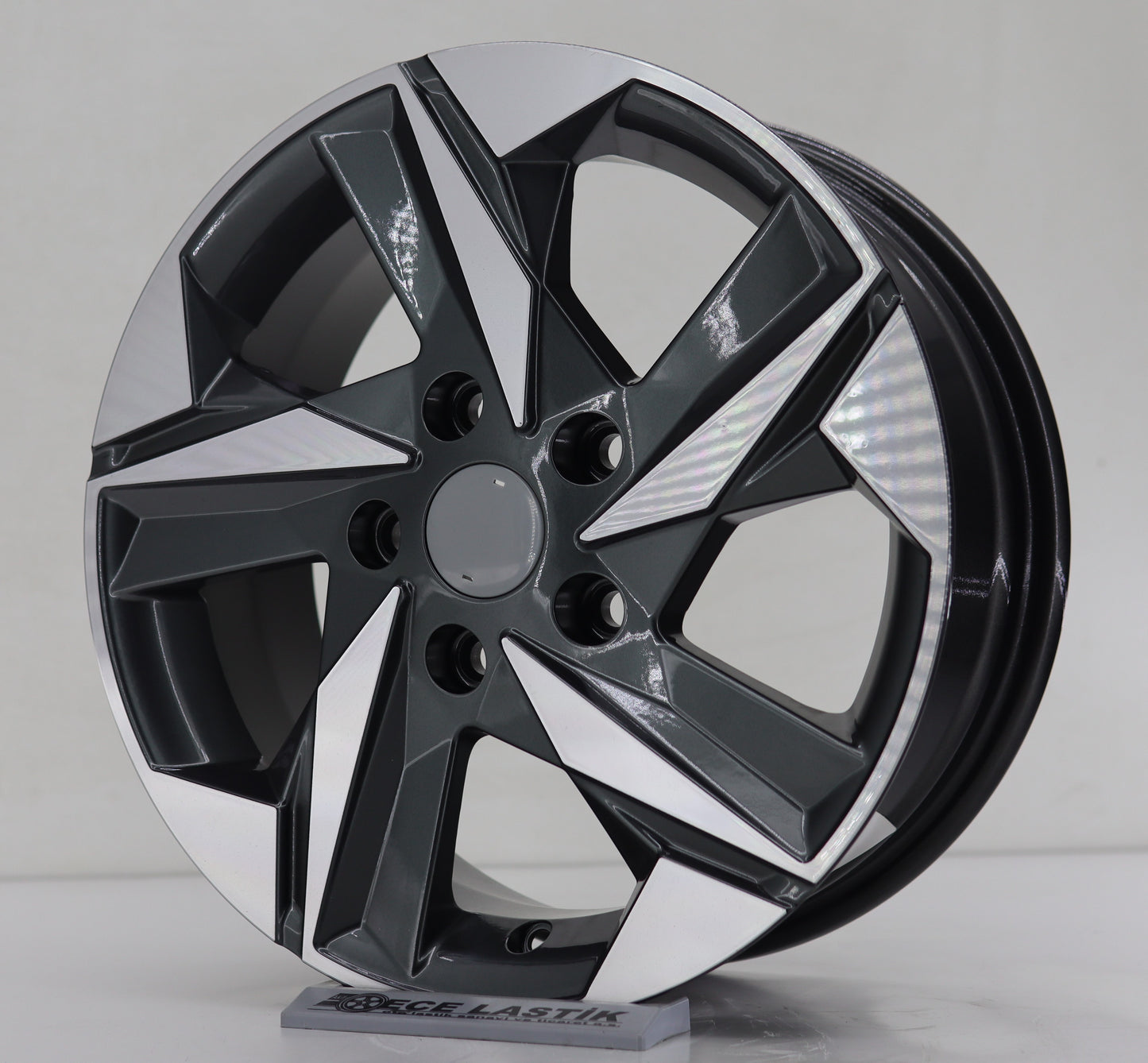 R1 Wheels 15 inç 5*114.3 ET40 Füme Jant Takımı (J-1081) - KolayOto