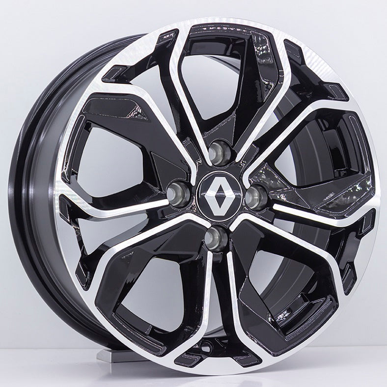 R1 Wheels 15 inç 4*100 ET37 Parlak Siyah Jant Takımı (2575) - KolayOto