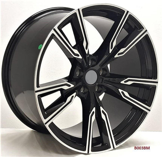 R1 Wheels 20 inç 5*120 ET40 Parlak Siyah Jant Takımı (J-3625) - KolayOto