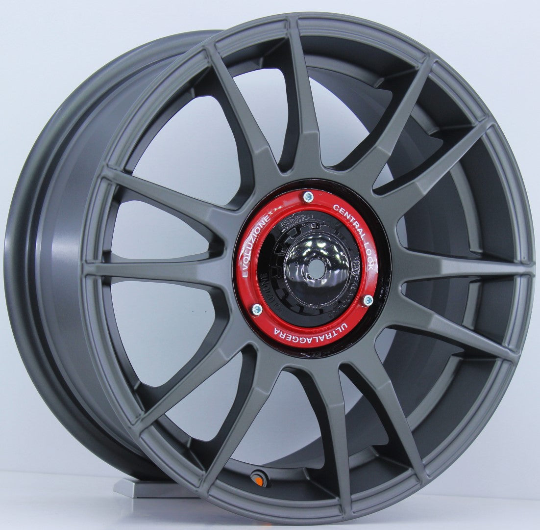 R1 Wheels 15 inç 4*108 ET35 Mat Füme Jant Takımı (J-381) - KolayOto