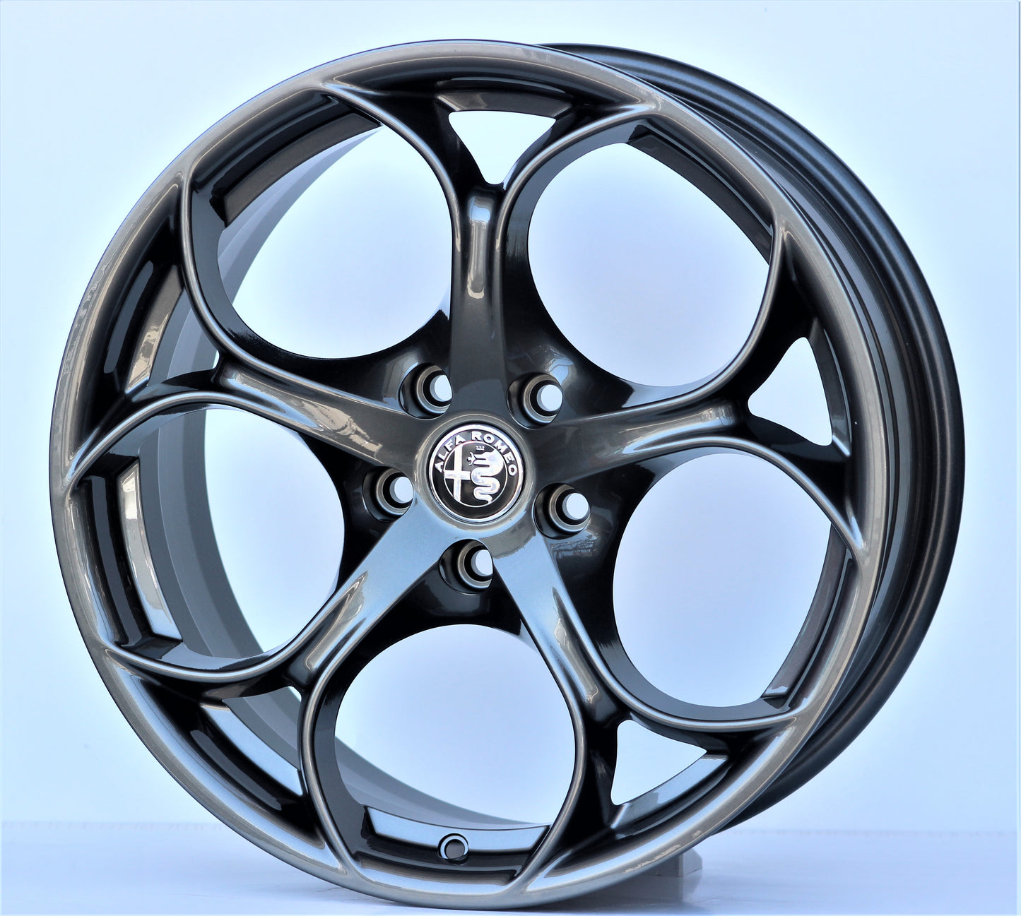 R1 Wheels 18 inç 5*98 ET40 Füme Jant Takımı (J-818) - KolayOto