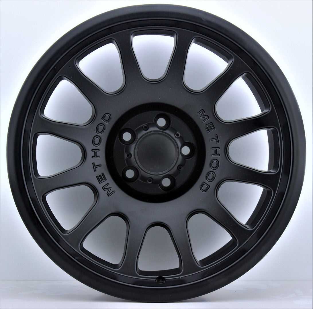 R1 Wheels 18 inç 6*114.3 ET15 Mat Siyah Jant Takımı (J-1014) - KolayOto