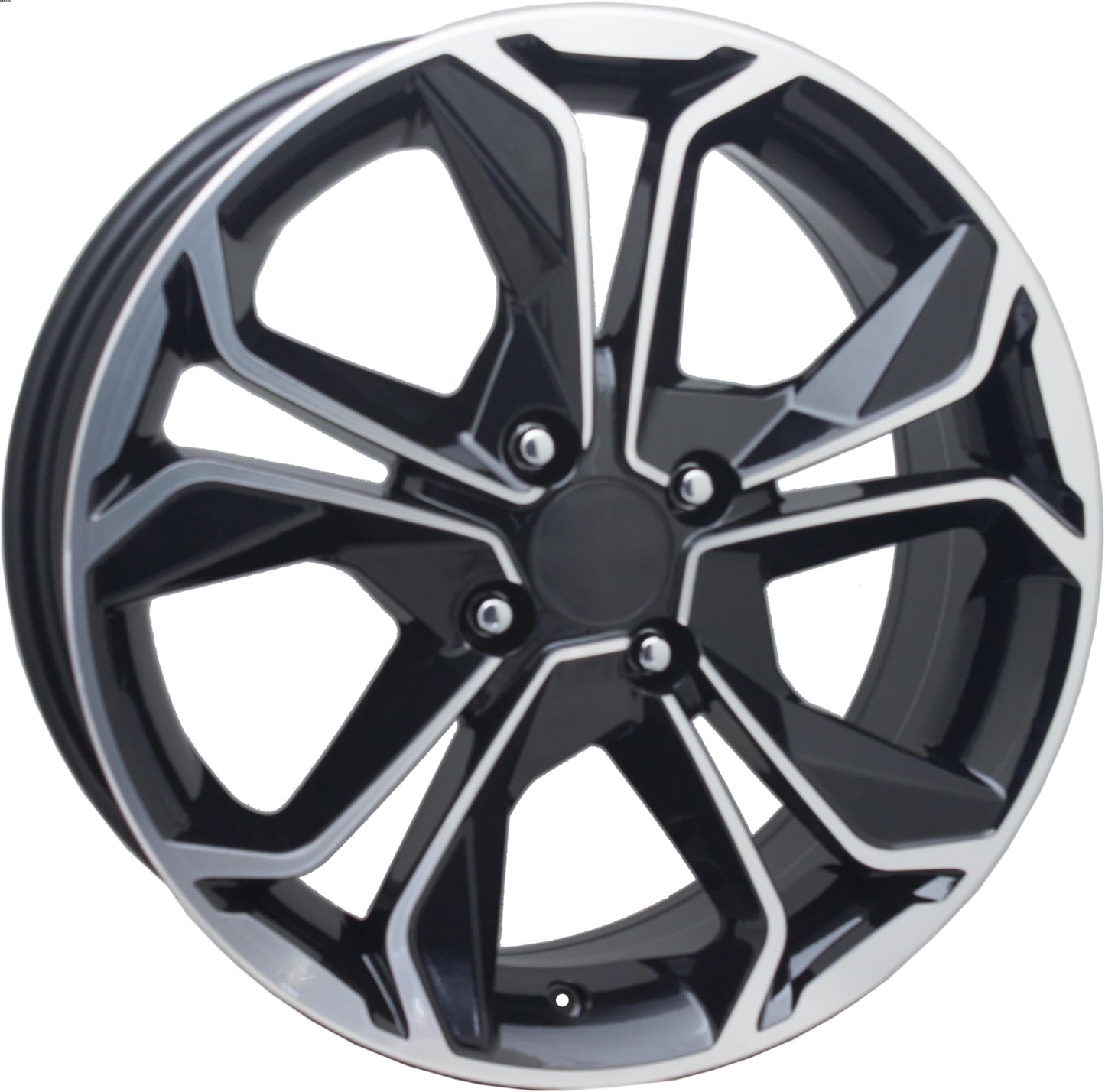 R1 Wheels 16 inç 4*100 ET35 Parlak Siyah Jant Takımı (J-767) - KolayOto