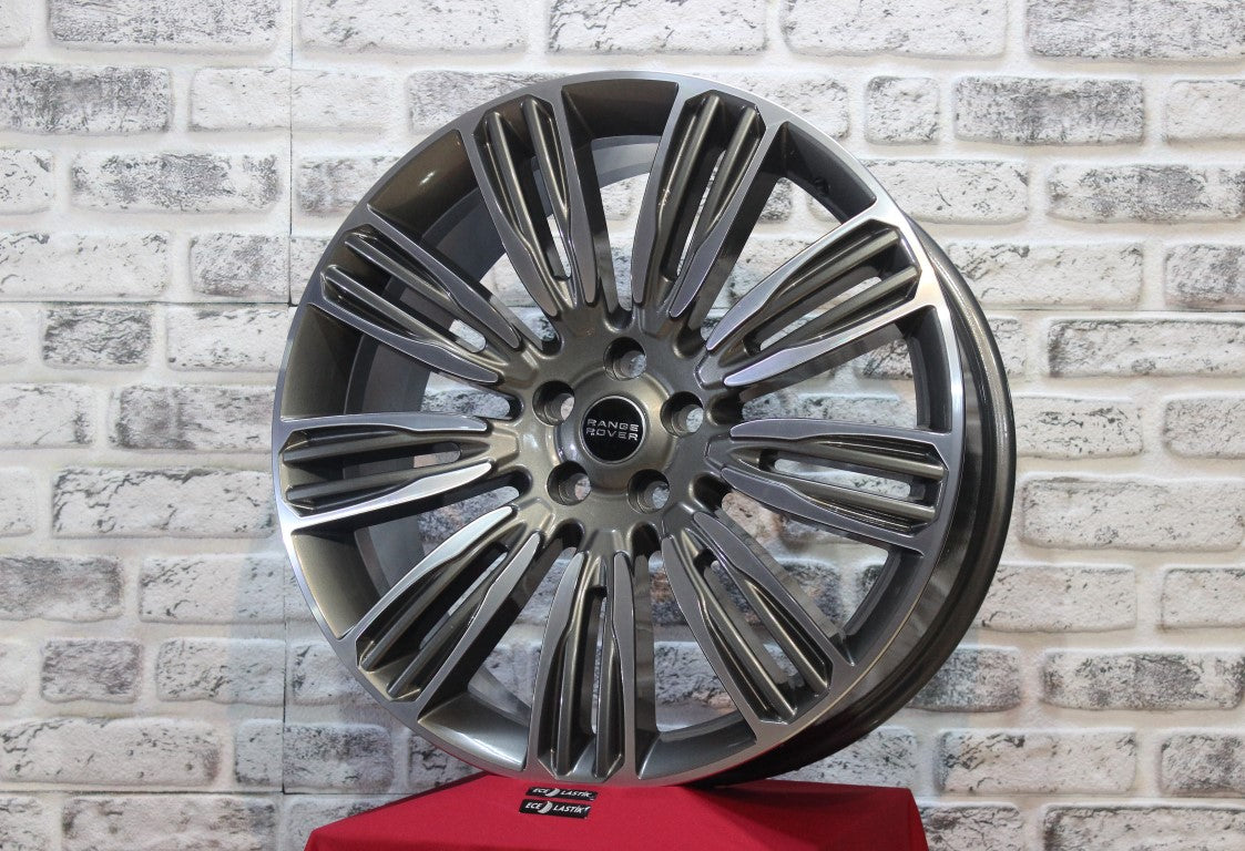 R1 Wheels 22 inç 5*108 ET45 Parlak Füme Jant Takımı (J-2052) - KolayOto