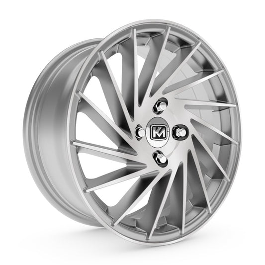 R1 Wheels 15 inç 4*100 ET34 Metalik Gri Jant Takımı (J-387) - KolayOto