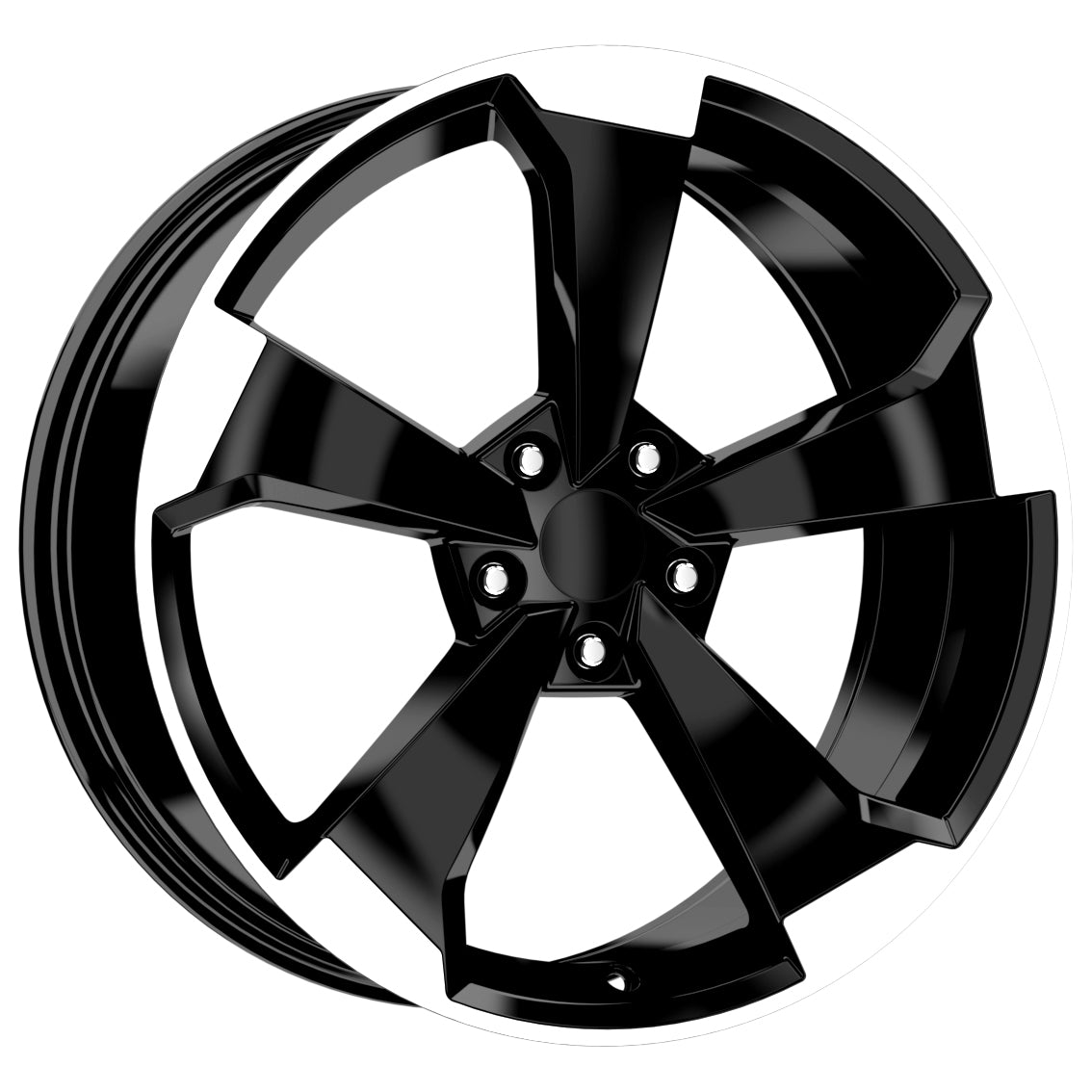 R1 Wheels 19 inç 5*112 ET29 Parlak Siyah Jant Takımı (J-3778)