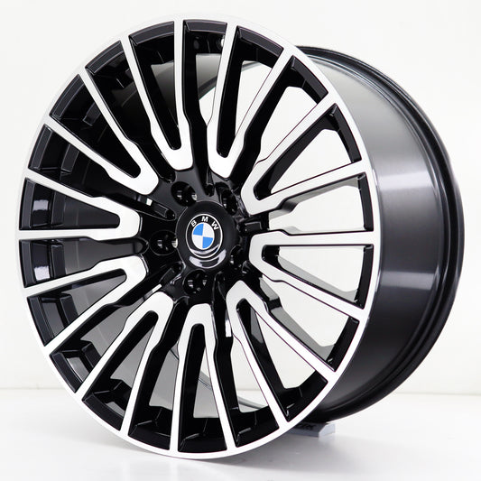 R1 Wheels 20 inç 5*120 ET38 Parlak Siyah Jant Takımı (J-1408) - KolayOto