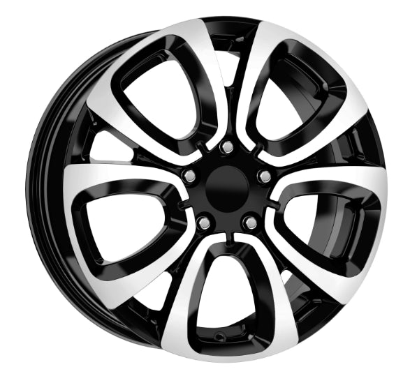 R1 Wheels 16 inç 5*98 ET39 Parlak Siyah Jant Takımı (J-290) - KolayOto