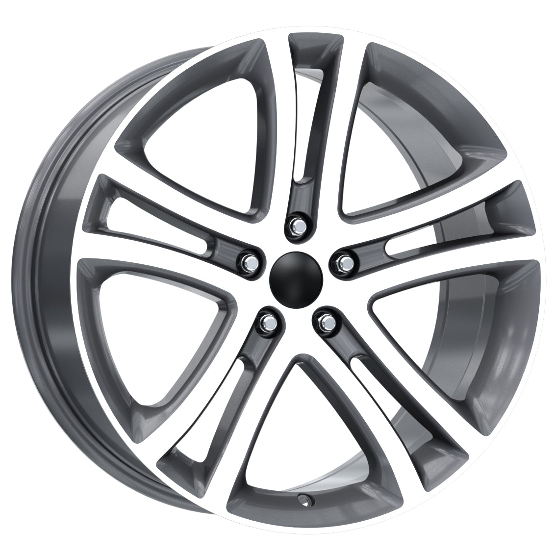 R1 Wheels 17 inç 5*100 ET35 Füme Jant Takımı (J-4276)