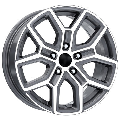 R1 Wheels 15 inç 4*100 ET35 Füme Jant Takımı (J-1231) - KolayOto