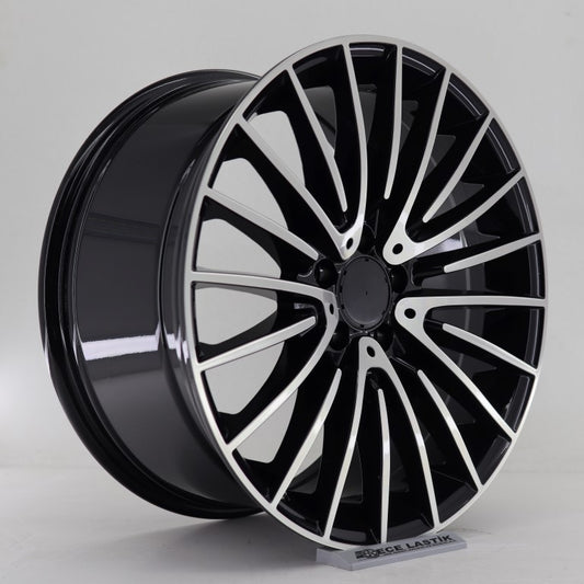 R1 Wheels 19 inç 5*112 ET40 Parlak Siyah Jant Takımı (J-1537) - KolayOto