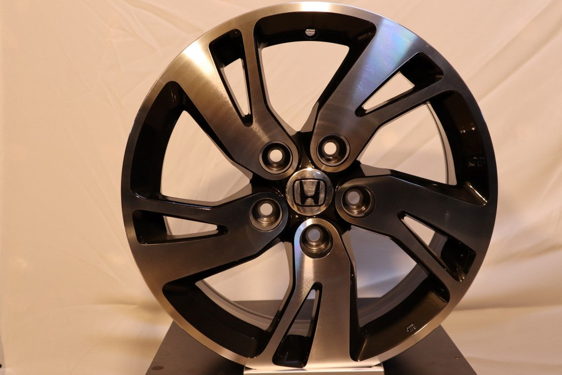 R1 Wheels 16 inç 5*114.3 ET37 Parlak Siyah Jant Takımı (J-2106) - KolayOto