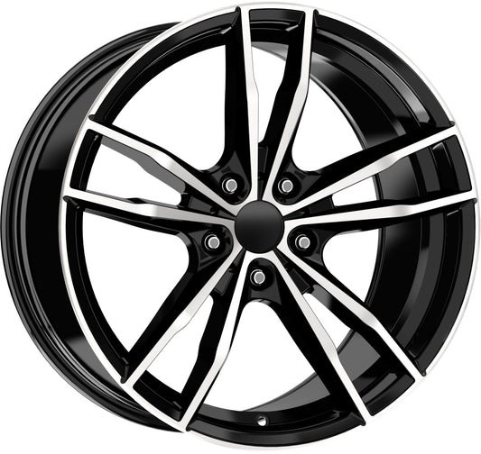 R1 Wheels 19 inç 5*120 ET37 Parlak Siyah Jant Takımı (J-3682) - KolayOto