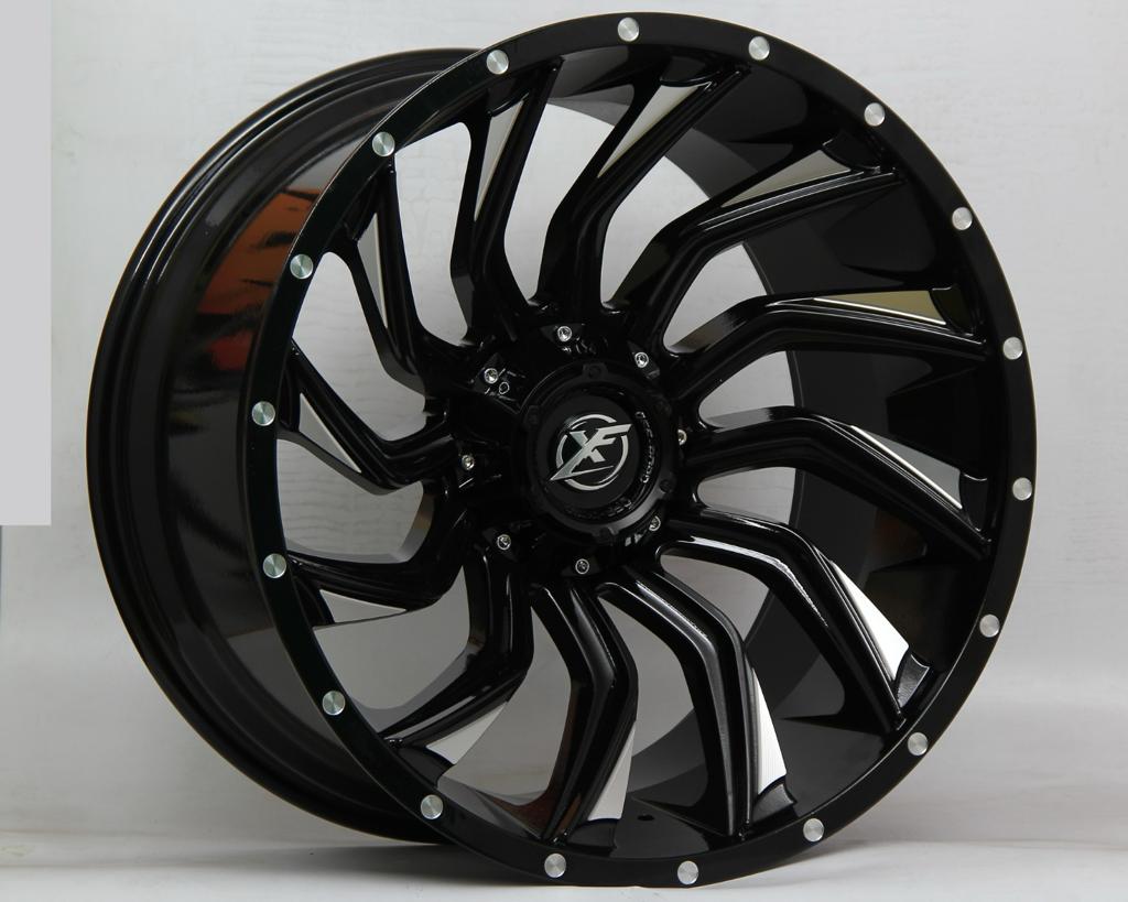 R1 Wheels 22 inç 6*139.7 ET44 Mat Siyah Jant Takımı (J-415) - KolayOto