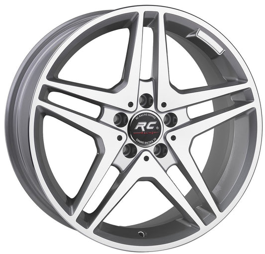 R1 Wheels 18 inç 5*112 ET38 Metalik Gri Jant Takımı (J-1351) - KolayOto