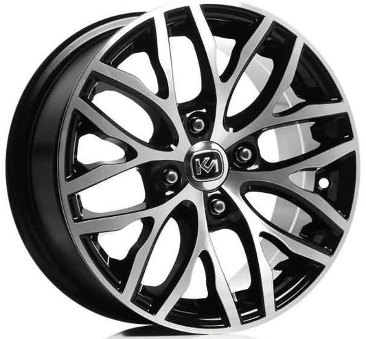 R1 Wheels 15 inç 4*108 ET20 Parlak Siyah Jant Takımı (2298) - KolayOto