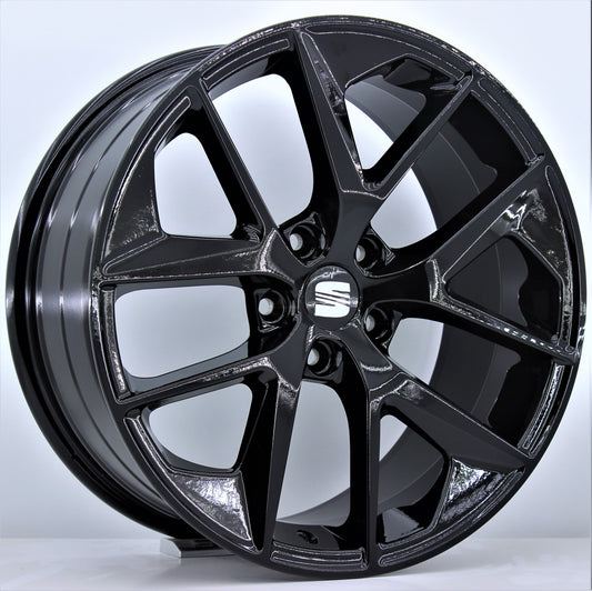 R1 Wheels 18 inç 5*112 ET35 Siyah Jant Takımı (J-1029) - KolayOto