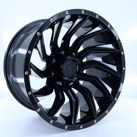 R1 Wheels 20 inç 6*139.7 ET44 Mat Siyah Jant Takımı (J-614) - KolayOto