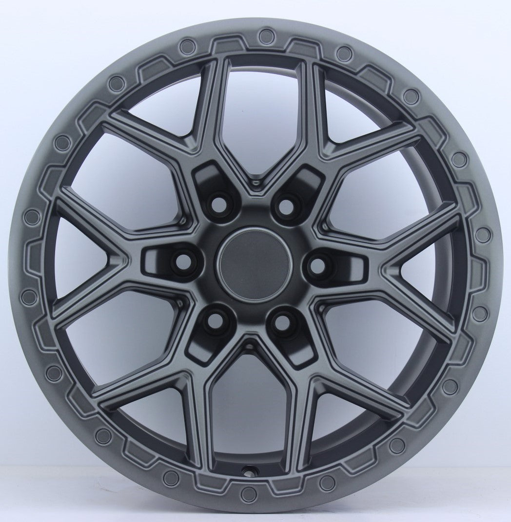 R1 Wheels 17 inç 6*139.7 ET12 Mat Jant Takımı (J-676) - KolayOto