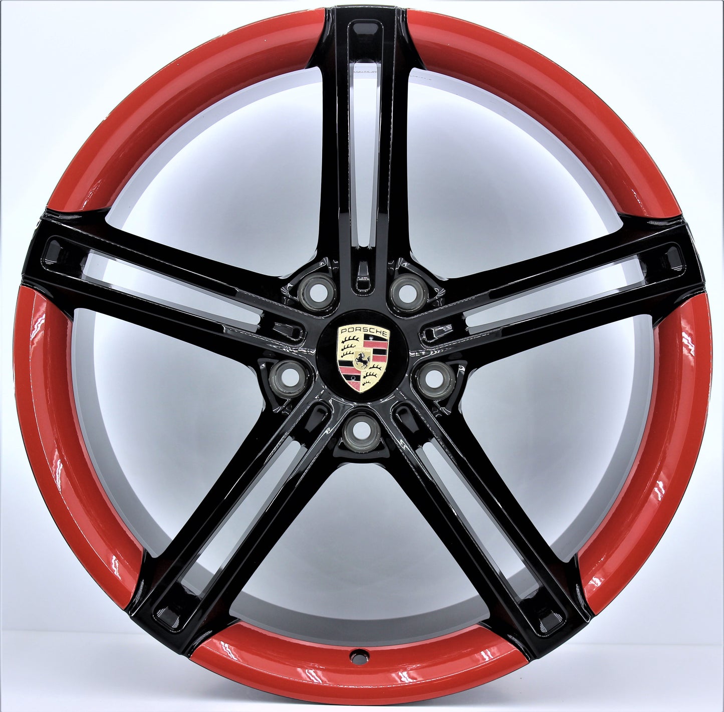 R1 Wheels 21 inç 5*130 ET62 Siyah-Kırmızı Jant Takımı (J-1466) - KolayOto