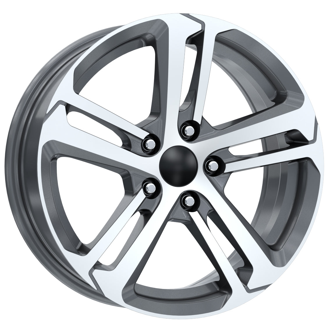 R1 Wheels 16 inç 5*108 ET25 Füme Jant Takımı (J-3231) - KolayOto