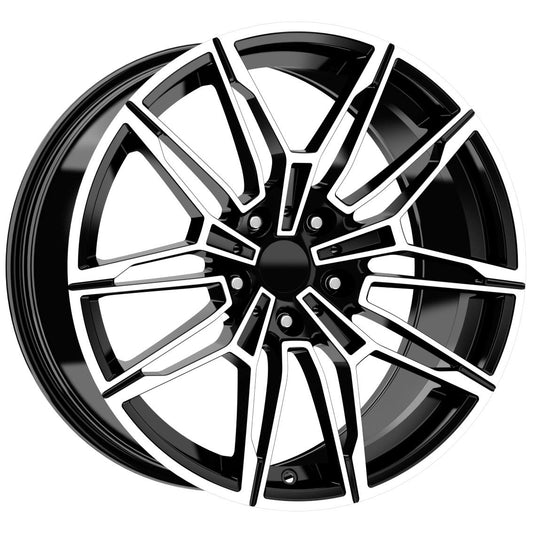 R1 Wheels 19 inç 5*120 ET33 Parlak Siyah Jant Takımı (J-3291) - KolayOto