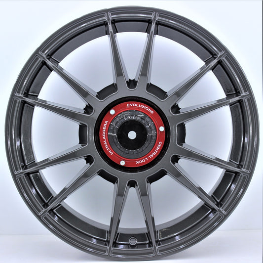 R1 Wheels 18 inç 5*114.3 ET35 Füme Jant Takımı (J-1172) - KolayOto