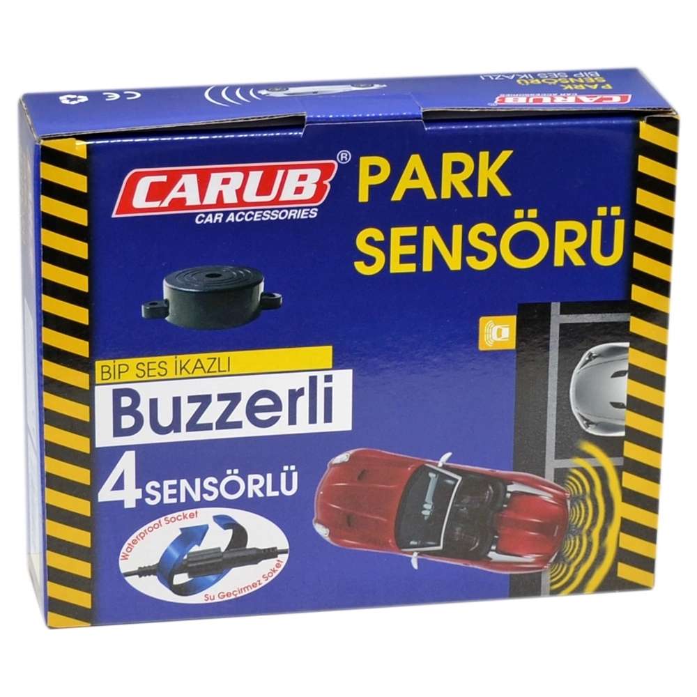 Carub Ses İkazlı Siyah 18.5mm 4'lü Park Sensörü