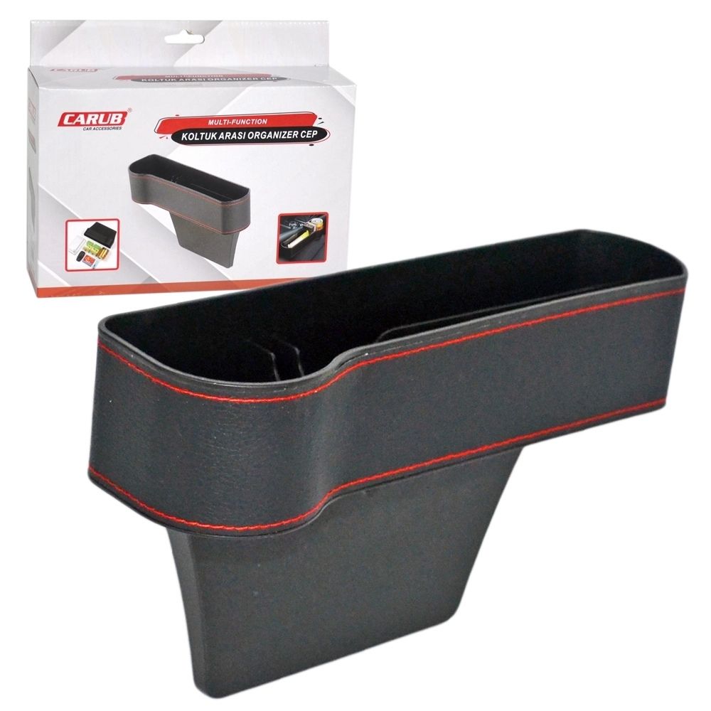 Carub Cepli Siyah 26.5x8x18cm Koltuk Arası Organizer Düzenleyici
