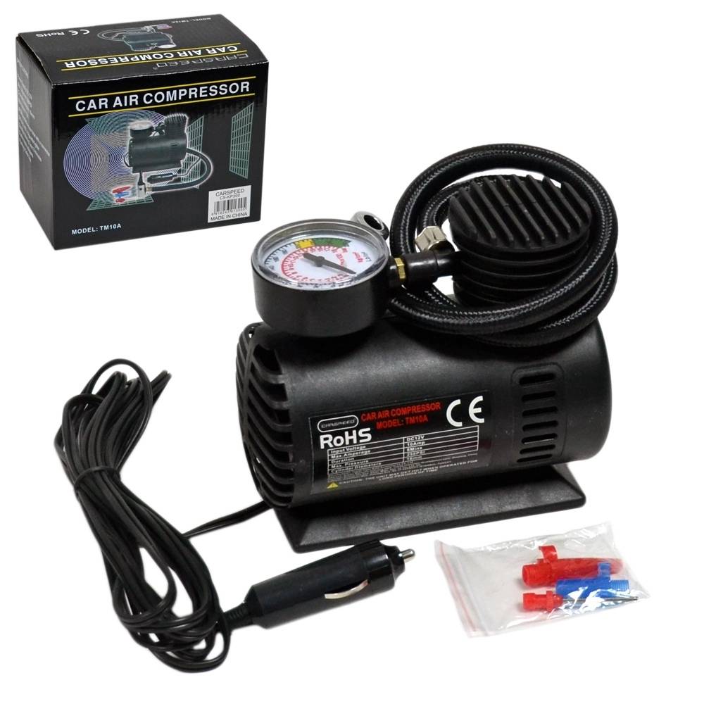 Carspeed 12V 250 Psi Plastik Siyah Hava Kompresörü