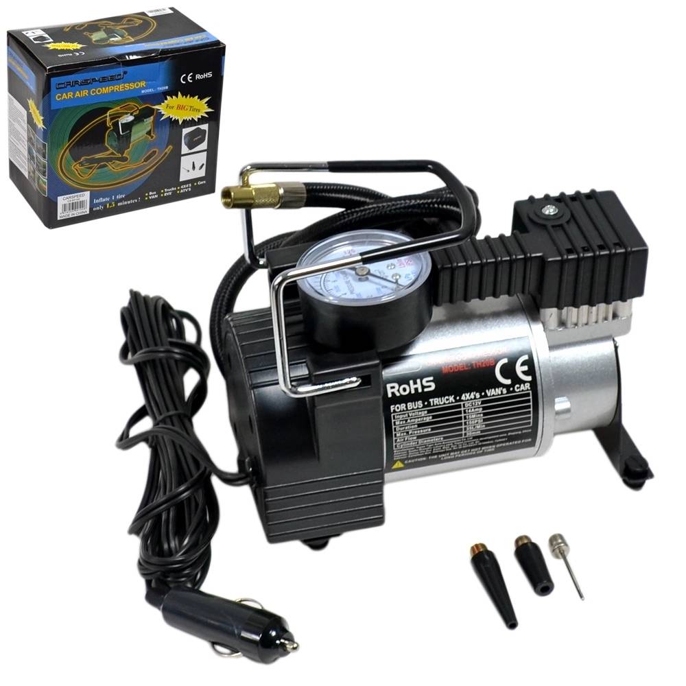 Carspeed 12V 150 Psi Metal Kalın Piston Çantalı Hava Kompresörü