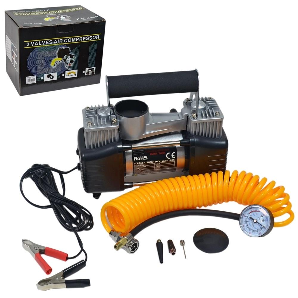 Carspeed 12V 150 Psi Metal Çift Piston Çantalı Hava Kompresörü