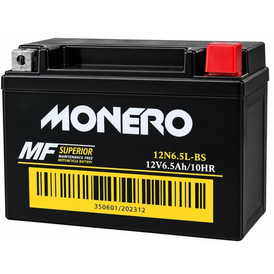 Monero 12V 6.5 Ah 12N6.5L-BS Motosiklet Aküsü